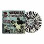 "The Slackers Lost & Found Vol. 2" steht auf einem Albumcover mit Zombie-Illustrationen und einer Schallplatte im Marmordesign., LP