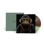 "The Monkey" steht auf einem grünlichen Cover. Ein Affe mit Weste ist zentral, daneben eine bunte Vinyl-Schallplatte., LP