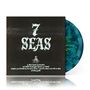 "7 Seas" steht groß auf einem Albumcover. Die Vinyl-Schallplatte daneben ist blau mit grünen Mustern. Unten ein Kraken-Symbol., LP