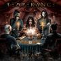 "Temperance" oben und "Arcanum" unten. Menschen sitzen um einen Tisch mit Tarotkarten und einer Kristallkugel. Mystische Atmosphäre., CD