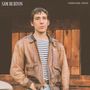 CD mit "Sam Burton - Fairweather Friend". Mann in brauner Jacke und gestreiftem Shirt auf dem Cover., CD