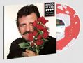 "RINGO STARR STOP AND SMELL THE ROSES." Ein Mann mit Rosen vor dem Gesicht, daneben eine rot-weiße Schallplatte., LP