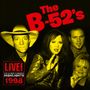 "The B-52's", "LIVE!", "HIGHLIGHTS 1998". Vier Personen gelb getönt, einer trägt Hut, dynamische Pose., LP