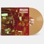 Text: Levitation Room, Equinox, Limited Edition Coloured Vinyl. Szene: Menschen in gemütlicher Atmosphäre, braune Vinylplatte., LP