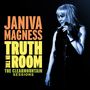 Text: "JANIVA MAGNESS TRUTH IN THE ROOM THE CLEARMOUNTAIN SESSIONS." Frau mit Mikrofon in der Hand.