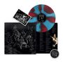 "OPUS KINK THE SWEET GOODBYE" steht auf einer blau-rot gemusterten Vinyl-Schallplatte. Darstellung von Figuren in einem Boot., LP