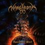Text: "Apocalyptic Steel". Oberhalb ein barockes Logo, darunter eine Explosion mit einem gepanzerten, dämonischen Kopf., CD
