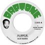 Text: „Daptone“, „1165-A“, „All About Me“, „Jalen Ngonda“. Schwarz-weißes Schallplattenlabel mit einem männlichen Porträt., Single 7"
