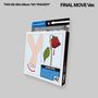 Texte: "TWS 5th Mini Album 'NO TRAGEDY'", "FINAL MOVE Ver.", "LOVE FOUND", "LOVE LOST".  
Illustration: Hände, eine verwelkte Rose.