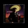"Juan Gabriel" steht in weißer Schrift. Ein Mann in traditioneller Kleidung mit Sombrero vor einem Sonnenuntergang., CD
