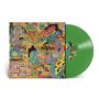 Bunter Vinyl-Schallplattencover mit psychedelischem Design. Der Text lautet „King Gizzard & The Lizard Wizard“. Grüne Schallplatte., LP