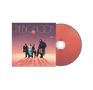 Text: "The Big Moon". Vier Personen sitzen und stehen auf einem orange-roten Hintergrund. Es ist eine CD-Hülle., CD