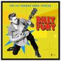 Text: "THE HIT PARADE HERO 1959-62" und "BILLY FURY". Eine schwarz-weiße Figur spielt Gitarre auf gelbem Hintergrund., LP