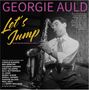 "Let's Jump: Selected Recordings 1944-51." Georgie Auld spielt Saxophon in Schwarz-Weiß, energische Pose., 2 CDs
