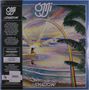 OMJI. THE SHADOW. Lacquer cut and remastered by 2023 Grammy Award winning engineer Nick Townsend. Illustration: eine Figur sitzt am Strand mit Regenbogen., LP