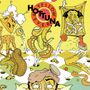 Text: "HOT TUNA YELLOW FEVER". Illustration mit surrealen, verzerrten Figuren und Objekten in leuchtenden Farben., LP
