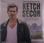 "Story The Crow Told Me" und "Ketch Secor" in großer Schrift, darunter eine Liedliste. Ein Mann trägt Lederjacke und T-Shirt., LP