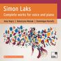 Simon Laks (1901-1983): Sämtliche Lieder & Melodramen, 2 CDs