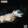 "THE COOL KIDS" oben, "Hi Top Fade, The Cool" auf einer CD, Hand mit Schmuck legt die CD in einen Auto-CD-Player., 2 LPs