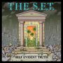 "The S.E.T." oben, "Self Evident Truth" unten. Illustration: Tempel mit Palmen im Eingang, Schädel im Vordergrund., LP