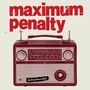 Text: "maximum penalty", "independent". Eine Retro-Radio-Illustration mit grobkörniger Struktur., LP