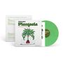 "Mother Earth's Plantasia: warm earth music for plants... and the people who love them." Grünes Vinyl, zwei Figuren umarmen Pflanze., LP