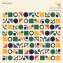 "ERIK HALL. MUSIC FOR 18 MUSICIANS (STEVE REICH)." Illustration: Bunte geometrische Formen in Reihen angeordnet., LP