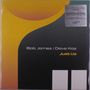 Bob James | Dave Koz, Just Us. Audiophile Vinyl. Abstraktes Design mit geschwungenen Formen in Schwarz, Gelb und Orange., LP