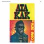 Text „ATA KAK“ und „OBAA SIMA“. Illustration eines Mannes mit Sonnenbrille und Mikrophon vor gelbem Hintergrund., MC