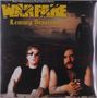 Text: "WARFARE Lemmy Sessions." Zwei Männer sitzen an einem Tisch, der hintere trägt eine Sonnenbrille, der andere hält eine Flasche., 2 LPs