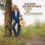Text: "JACKIE DeSHANNON GIRL OF YESTERDAY ACOUSTIC FOLK DEMOS". Frau in Jeans mit Gitarre lehnt an einem Baum., CD