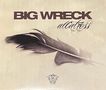 Text: "BIG WRECK albatross". Eine dunkelgraue Feder liegt auf hellem Hintergrund. decoração-logo unten., CD