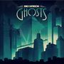 Text: "BIG WRECK GHOSTS". Illustration einer futuristischen Stadt mit hohen Gebäuden in blauen und grünen Tönen., CD