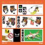 "BILLY WOODS AND KENNY SEGAL" erscheint oben. Neben Illustrationen von Personen im Flugzeug finden sich Symbole und humorvolle Anweisungen., CD