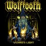 "Wolftooth" und "Wizard's Light" stehen über einem Zauberer mit weitem Hut und vier brennenden Schädeln., CD