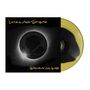 „Bouncing Souls“ steht oben, „Born to Be“ unten, gelbe Schrift. Schwarze Sonne, heller Schein. Halb transparente Platte sichtbar., LP