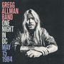 Gregg Allman: One Night In DC, May 15, 1984, CD