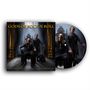 "Gods of Rock N Roll" oben; "Ozzy Osbourne", "Billy Morrison" unten. Zwei Männer, ein Thron, eine Gitarre, goldene Säulen., LP