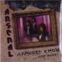"Arsenal" steht links, "Armored Choir ...and more!" unten. Rahmen mit drei Personen in bunter, nebliger Szene., LP
