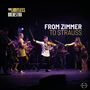 "THE LIMITLESS ORCHESTRA" und "FROM ZIMMER TO STRAUSS" stehen groß im Bild. Ein Orchester spielt auf einer Bühne., Blu-ray Disc