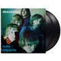 "Desolation" oben, "cuby + blizzards" unten links. Fünf Männer in blauem, grünlichem Licht auf einem Schallplattencover., 2 LPs