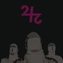 "24z" in lila, darüber drei schemenhafte, maskierte Gestalten auf schwarzem Hintergrund., 2 CDs