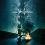 Der Text lautet: "sleeping pulse" und "Dreams & Limitations". Nachthimmel mit Baum, See und ein brennendes Boot., CD