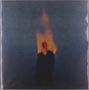 Eine flammenähnliche Gestalt in dunklen Farben vor dunklem Hintergrund; keine sichtbaren Texte., 2 LPs
