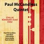 "Paul McCandless Quintet Live at Kimball's East 1992." Namen der Bandmitglieder. Illustration mit senkrechten Streifen., CD