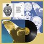 Text links: "The Luxury of Guilt," "02." Unten ein kreisförmiges Vinyl mit einem goldenen Etikett., LP