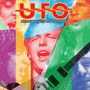 „UFO“ und „WEREWOLVES OF LONDON“ in fetter Schrift, darüber bunte, gepunktete, abstrakte Gesichter und eine Gitarre.