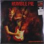 "HUMBLE PIE" oben, "I NEED A STAR IN MY LIFE" unten. Illustration: Person spielt Gitarre, Hintergrund in warmen Farben., 2 LPs