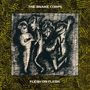 "The Snake Corps. Flesh on Flesh." Eine schwarz-weiße Illustration von vier abstrakten, gezeichneten Figuren., CD
