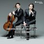 Lutosławski, Concertos for Cello and Orchestra, Bloch Schelomo, Jean-Guihen Queyras, Luxembourg Philharmonic, Gustavo Gimeno. Zwei Männer in Anzügen, einer mit Cello.